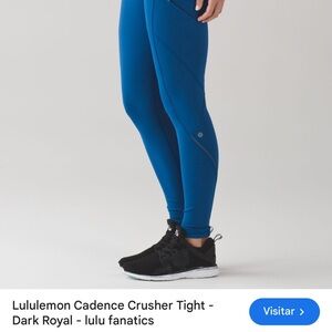 lululemon athletica cadence crush tight dark royal